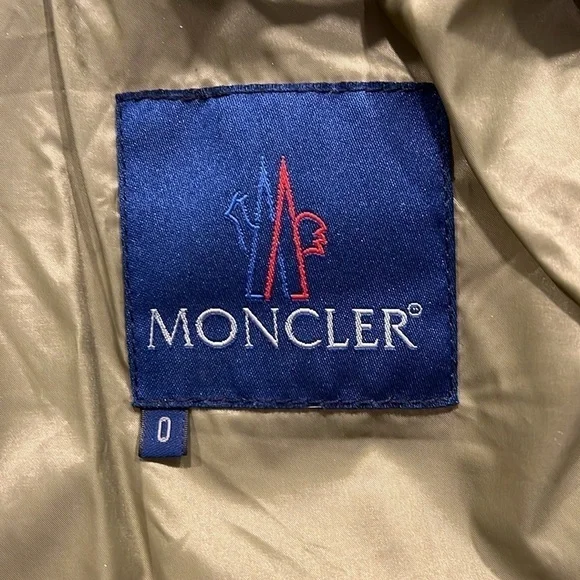 Moncler Olive Green Quilted Down Jacket Sz-0 - Picture 8 of 15